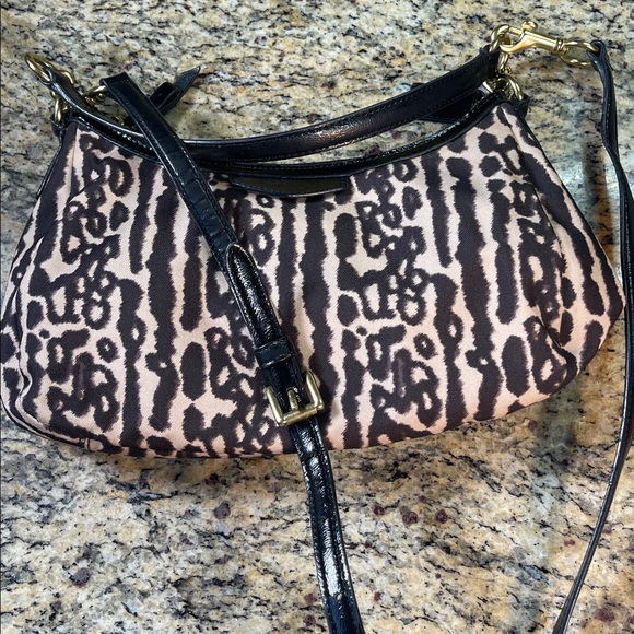 Vintage Coach Mia Ocelot Leopard Print Crossbody Shoulder Bag Coach F31903 - Picture 9 of 9